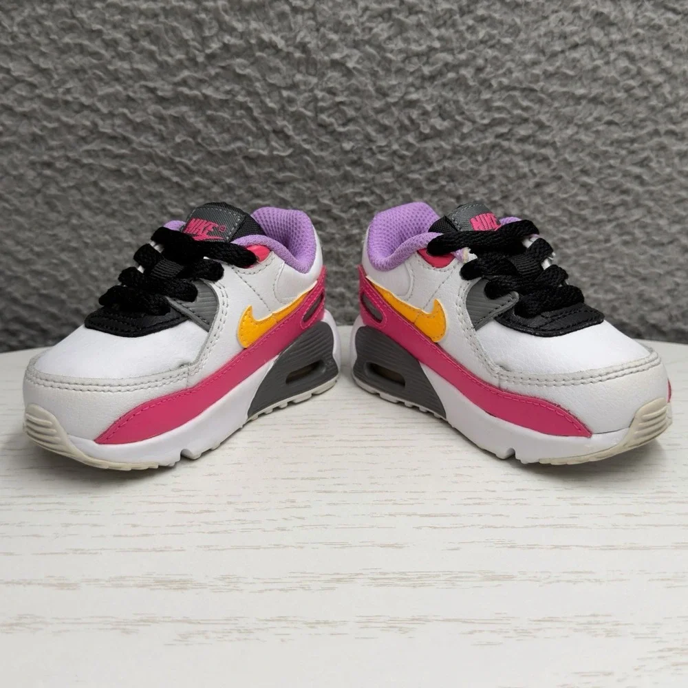 Nike Air Max 90 Shoes Infant Size 4C Laser Orange Hyper Pink Sneakers DM8688-100
